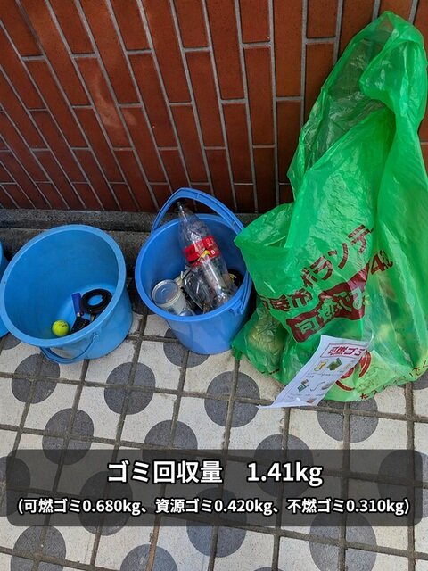 収集したゴミのイメージ